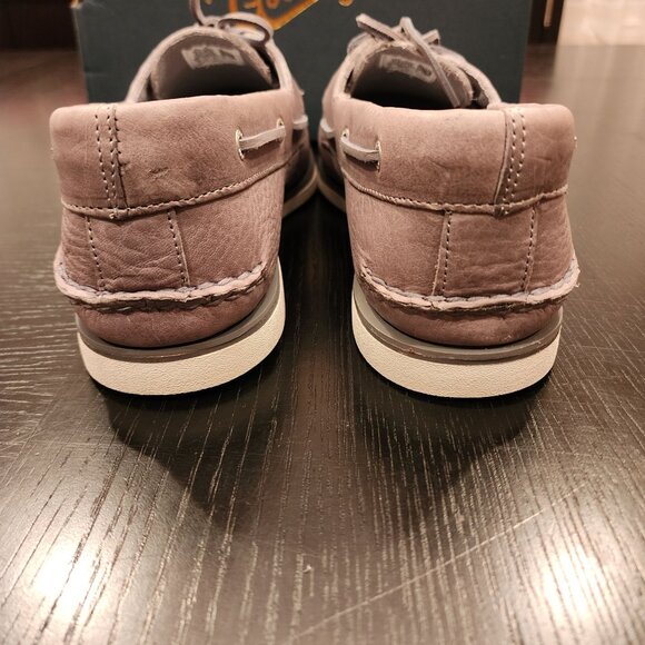 Men's Sperry Gold Cup A/O 2Eye Tumbled Leather Grey Boat/Deck Shoes Sz‎ 15M NWB - Picture 9 of 16